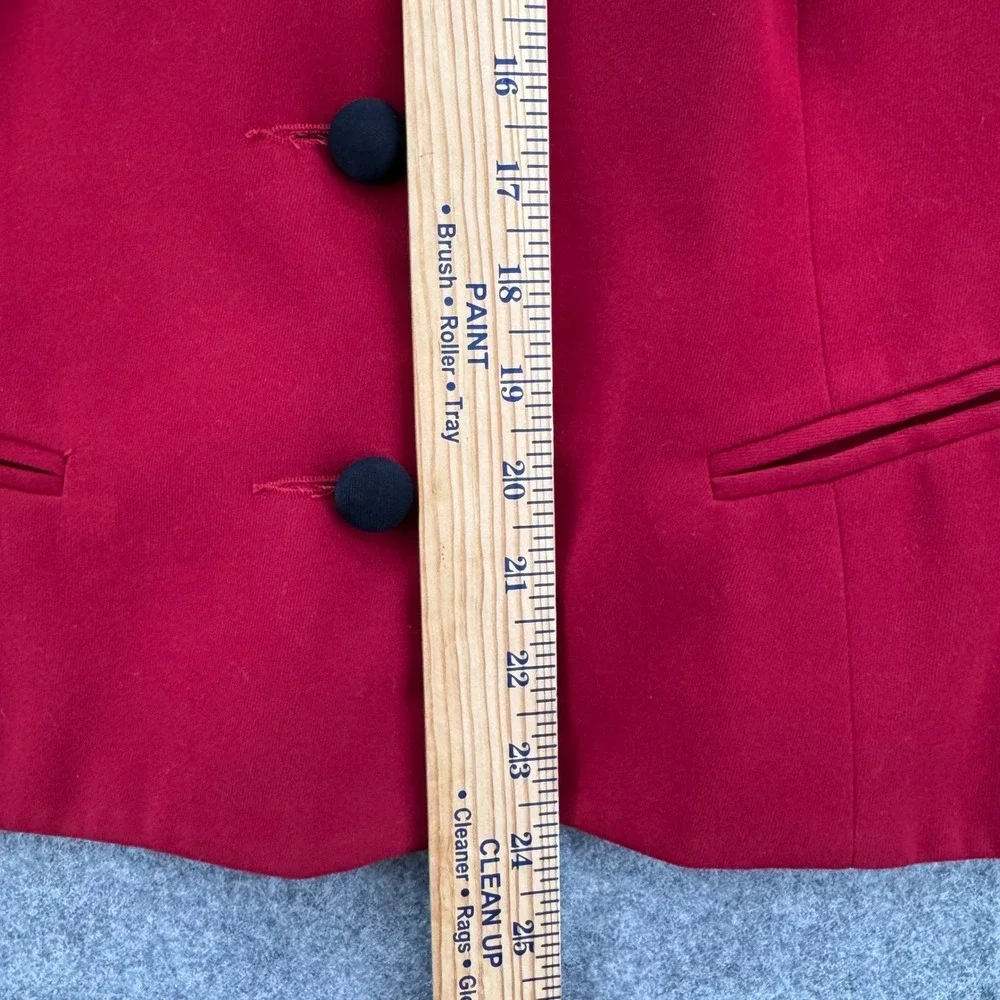 Hairston Roberson Women Embroidered‎ Button Front Jacket Sz 10 Red Western Rodeo